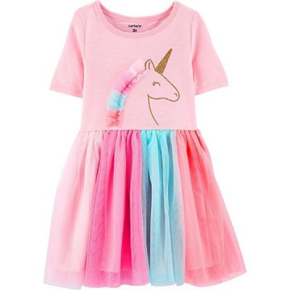 Glitter Unicorn Tulle Dress